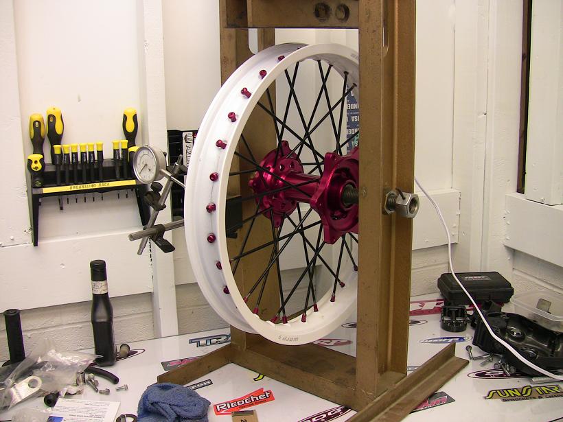 diy dirt bike tire changing stand