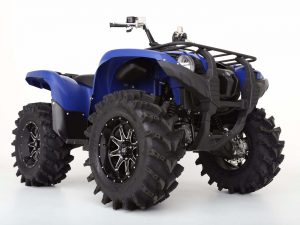 yamaha atv with aggressive mud tires